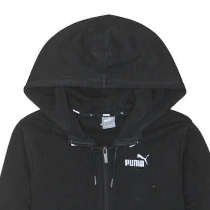 Womens UK Size S PUMA Black Full Zip Hoodie