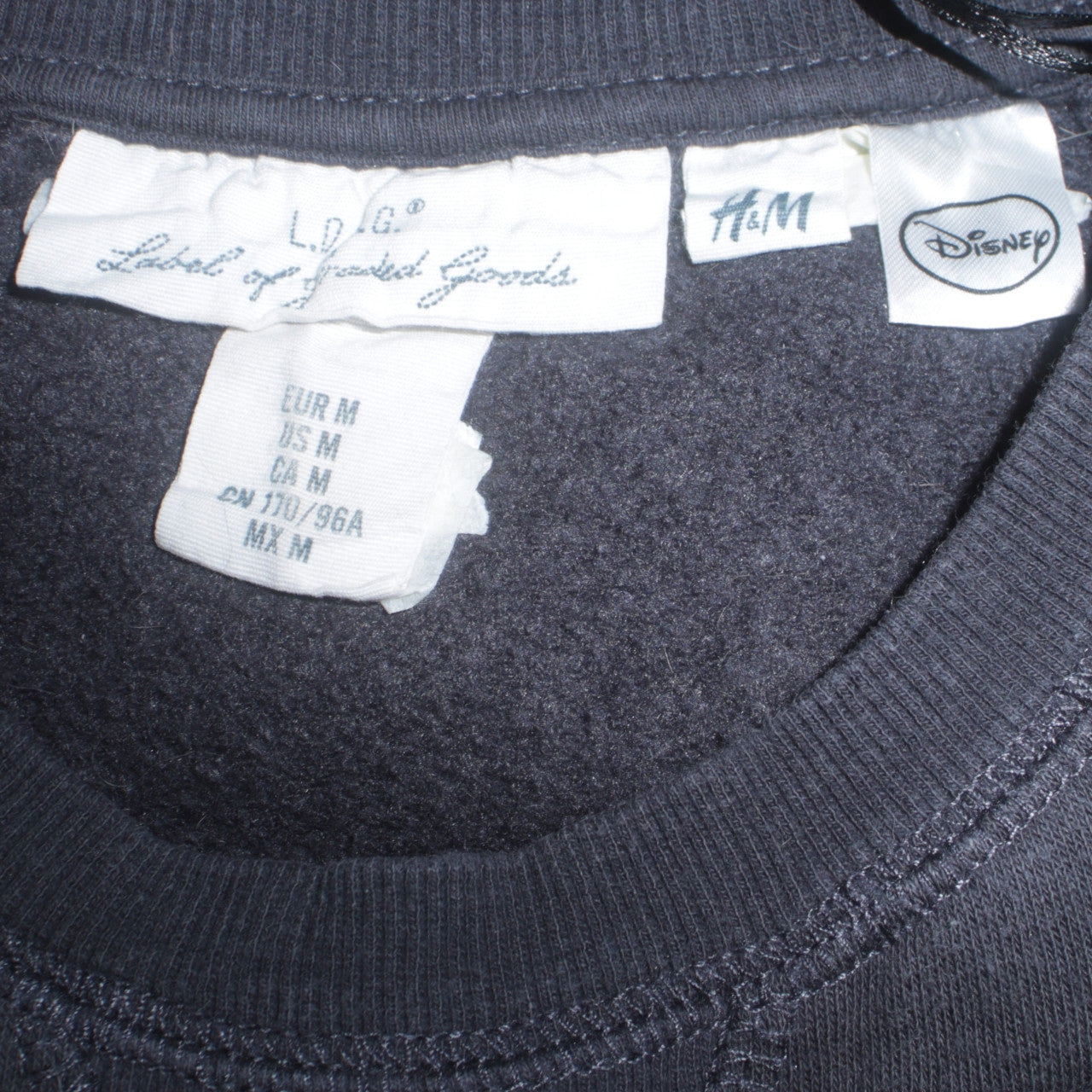 Womens UK Size 12 H&M Black Pullover Sweatshirt