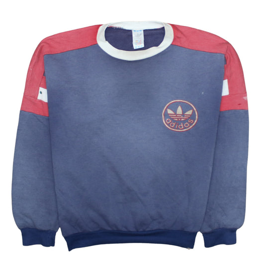Womens UK Size M adidas Blue Pullover Sweatshirt