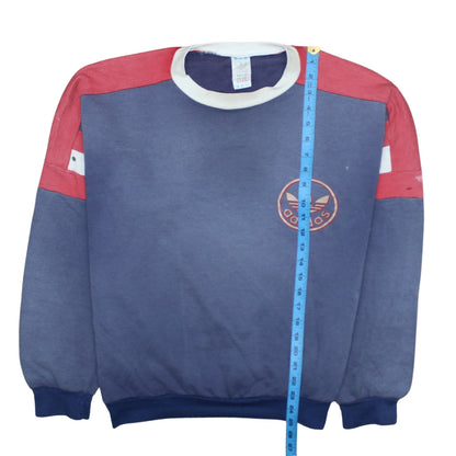Womens UK Size M adidas Blue Pullover Sweatshirt