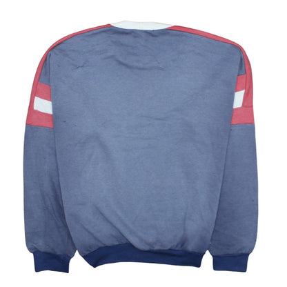 Womens UK Size M adidas Blue Pullover Sweatshirt