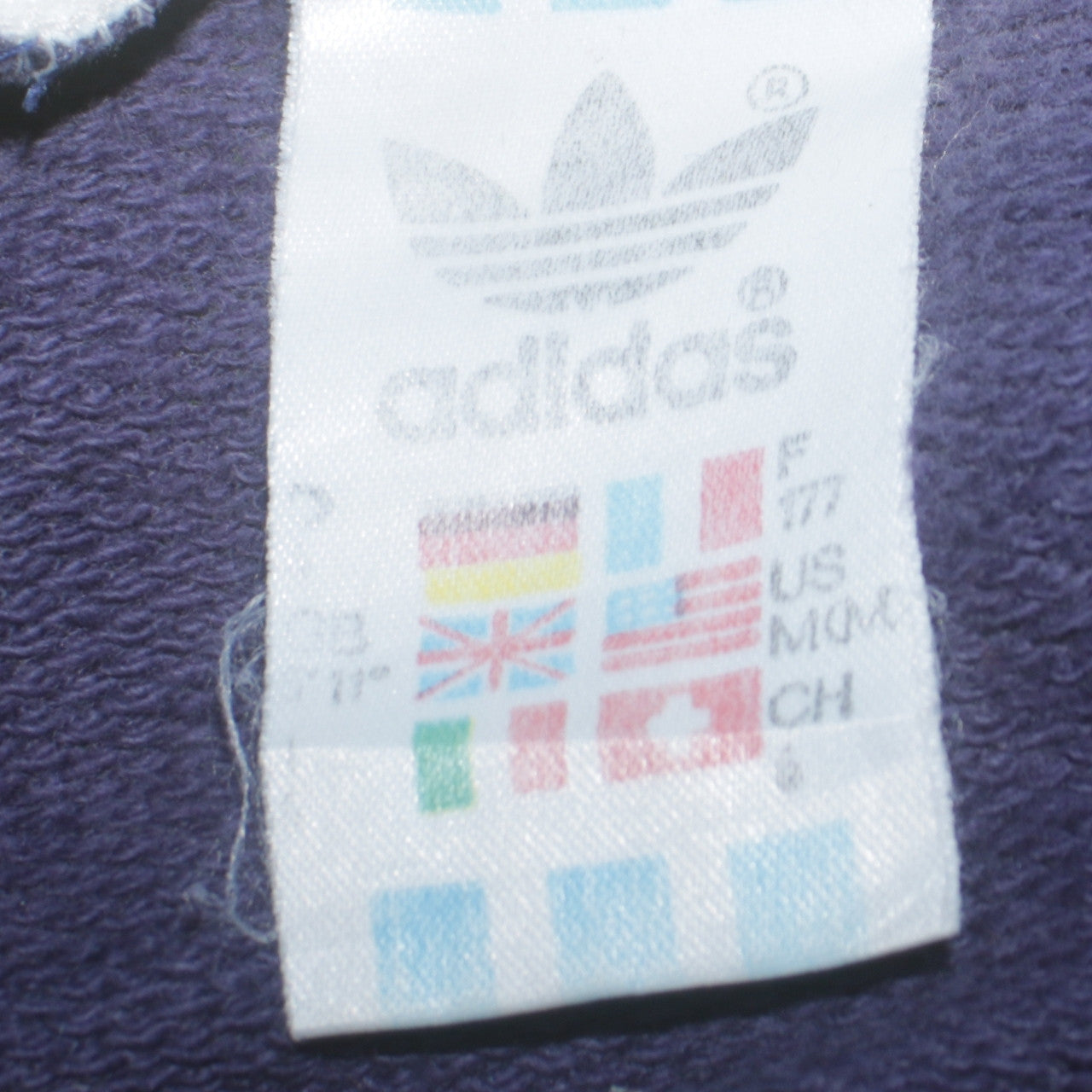 Womens UK Size M adidas Blue Pullover Sweatshirt