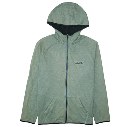 Mens UK Size L ellesse Green Full Zip Hoodie