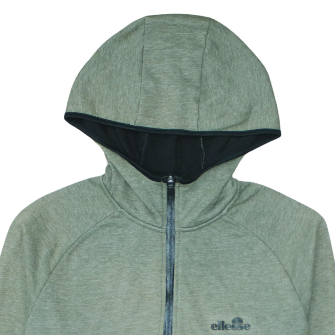 Mens UK Size L ellesse Green Full Zip Hoodie