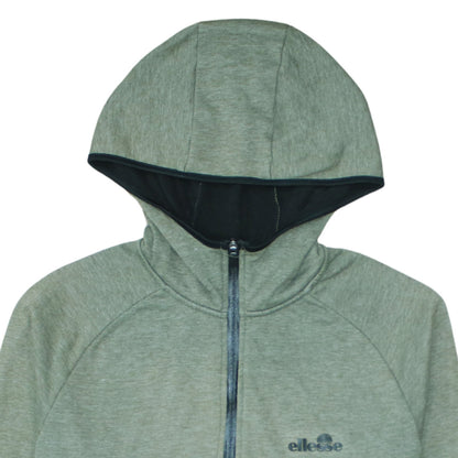 Mens UK Size L ellesse Green Full Zip Hoodie