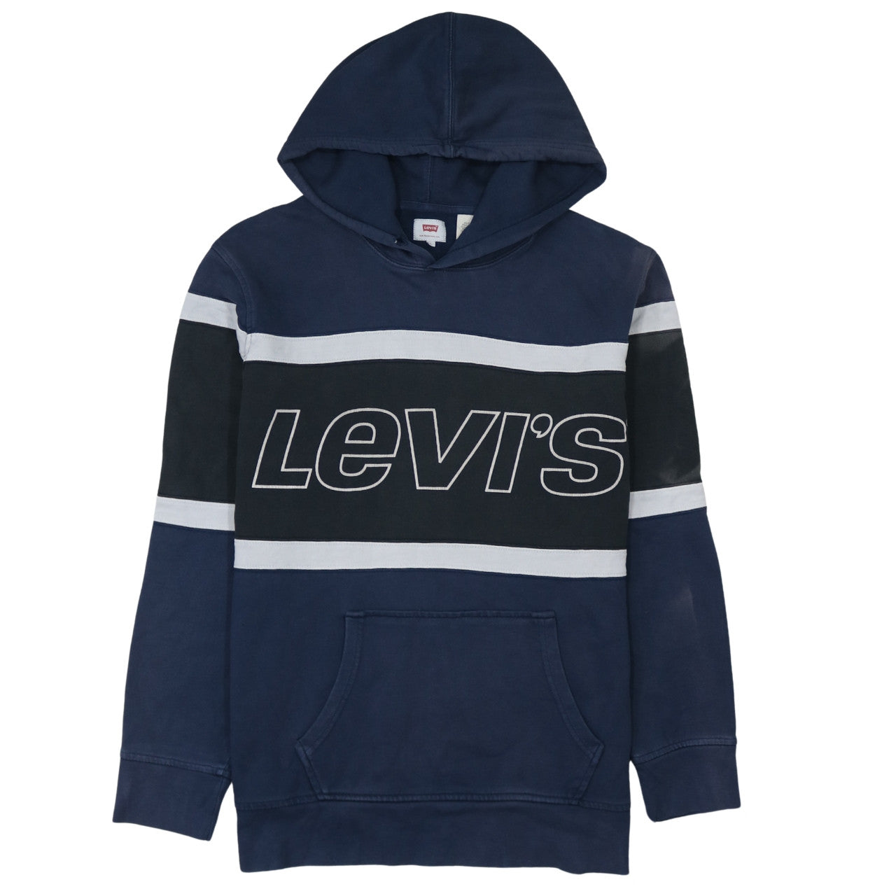 Mens UK Size L Levi's Blue Pullover Hoodie