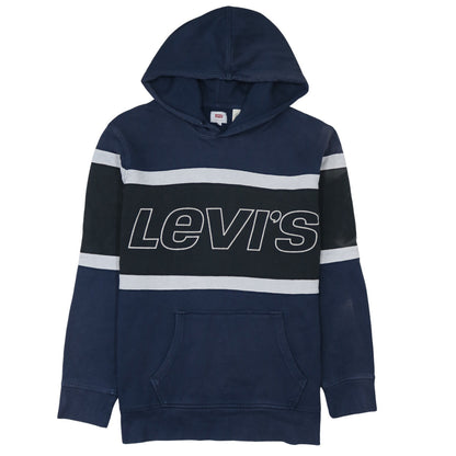 Mens UK Size L Levi's Blue Pullover Hoodie