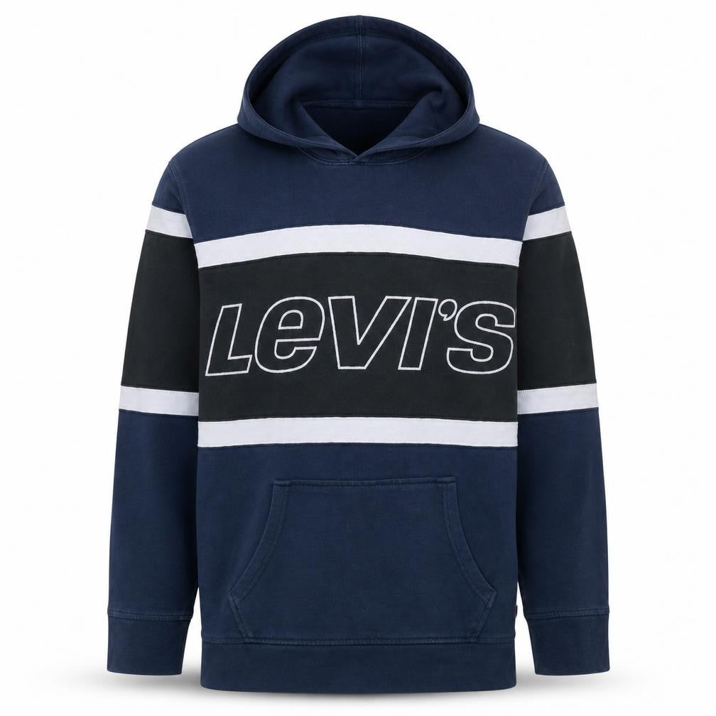 Mens UK Size L Levi's Blue Pullover Hoodie