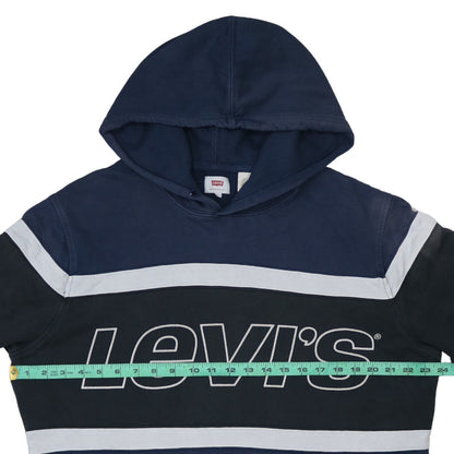 Mens UK Size L Levi's Blue Pullover Hoodie