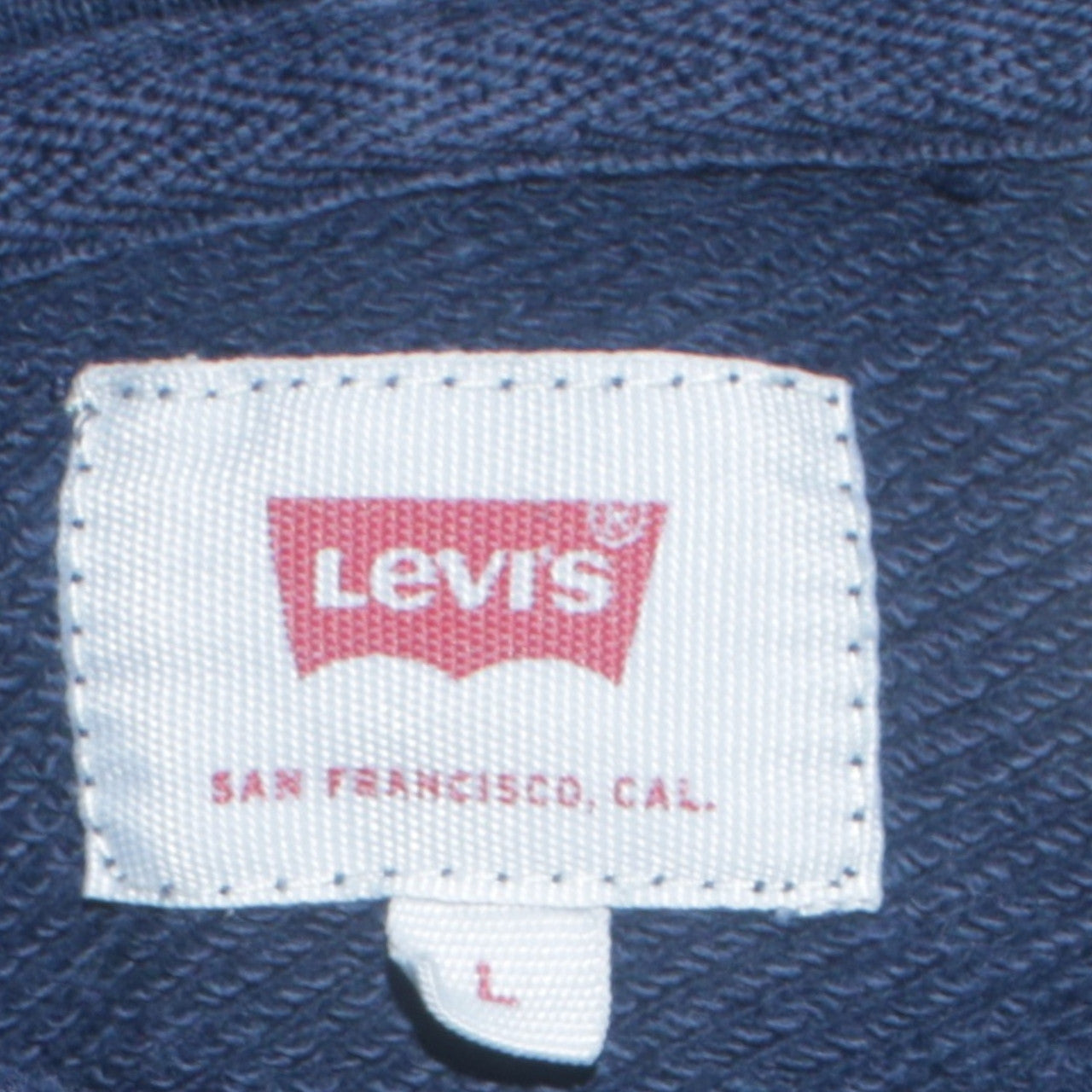 Mens UK Size L Levi's Blue Pullover Hoodie