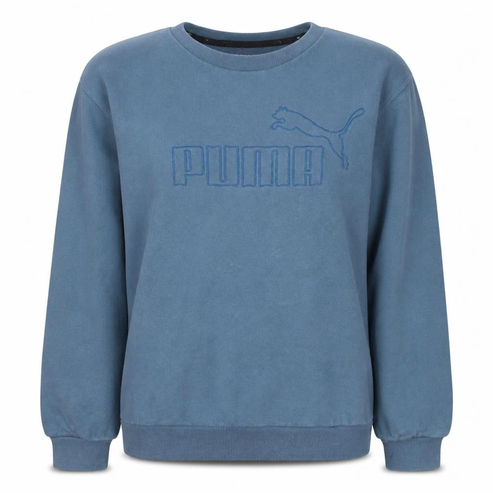 Womens UK Size M PUMA Blue Pullover Sweatshirt