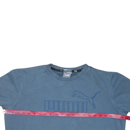 Womens UK Size M PUMA Blue Pullover Sweatshirt