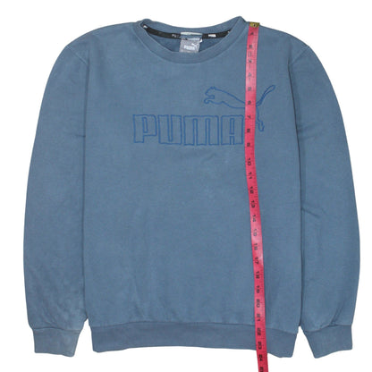 Womens UK Size M PUMA Blue Pullover Sweatshirt