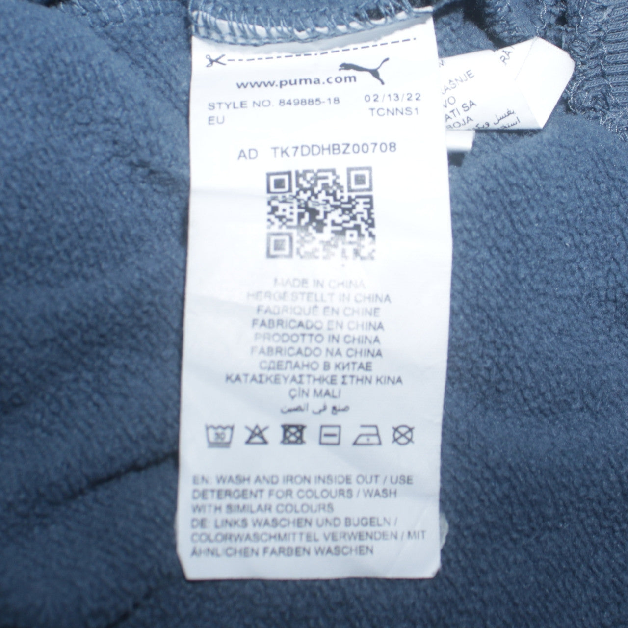 Womens UK Size M PUMA Blue Pullover Sweatshirt