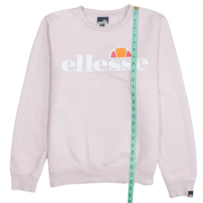 Ellesse Girls Pink Logo Crew Neck Long Sleeve Pullover Sweatshirt 13-14Y