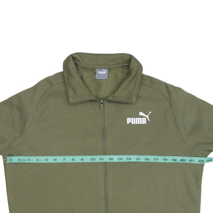 Mens UK Size M PUMA Green Full Zip Sweatshirt