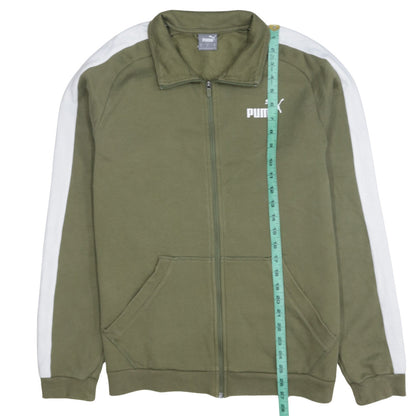 Mens UK Size M PUMA Green Full Zip Sweatshirt
