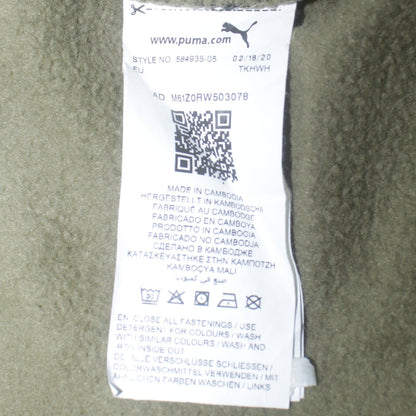 Mens UK Size M PUMA Green Full Zip Sweatshirt