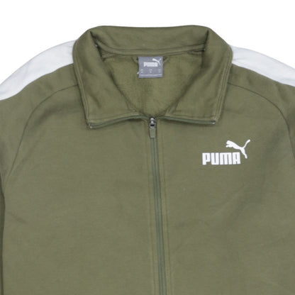 Mens UK Size M PUMA Green Full Zip Sweatshirt