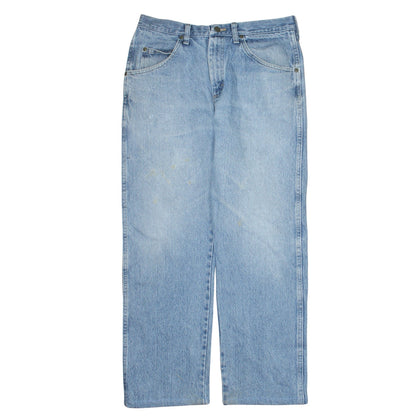 Mens UK Size M Wrangler Regular Fit Straight Blue Jeans