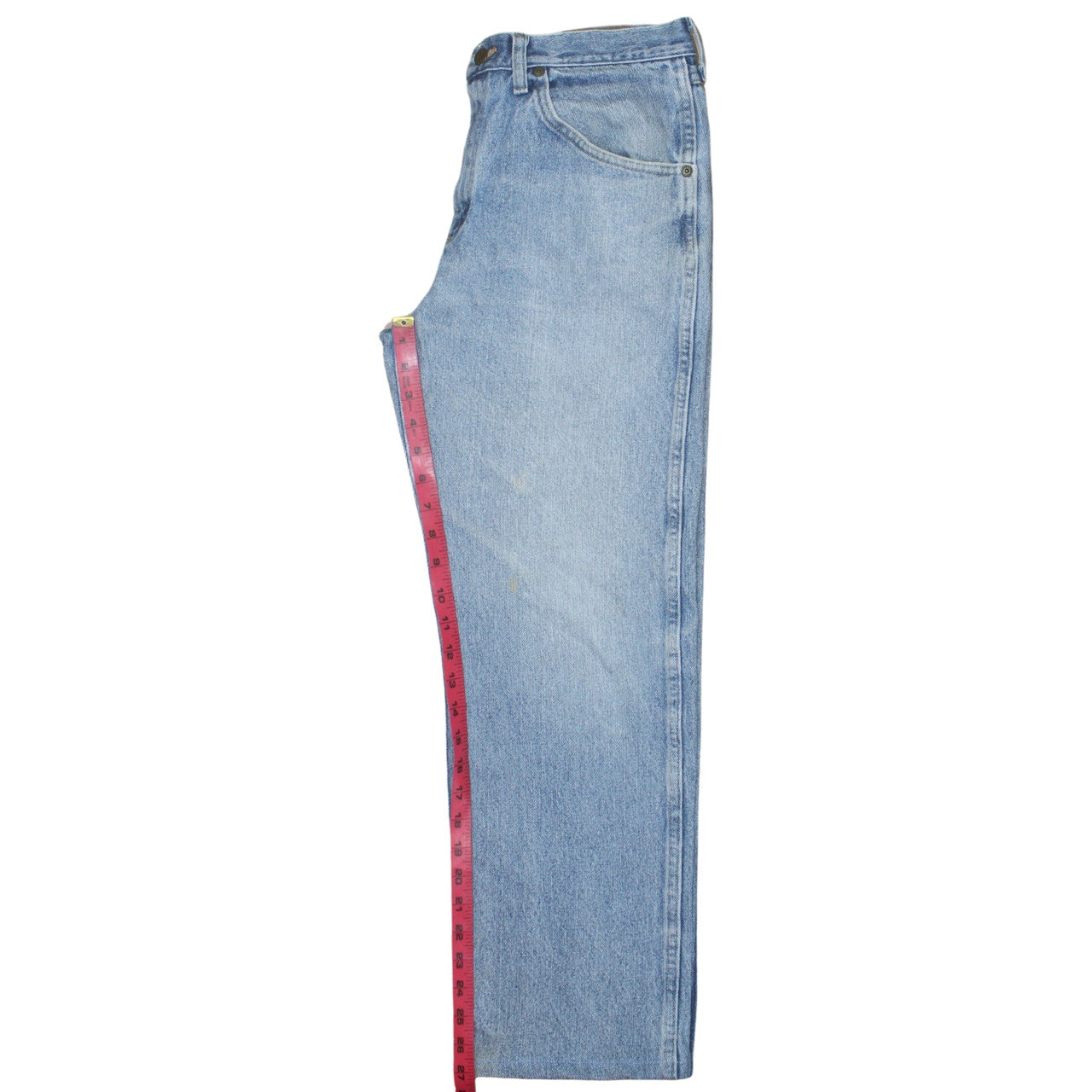 Mens UK Size M Wrangler Regular Fit Straight Blue Jeans