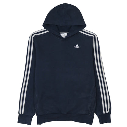 Mens UK Size L adidas Blue Pullover Hoodie