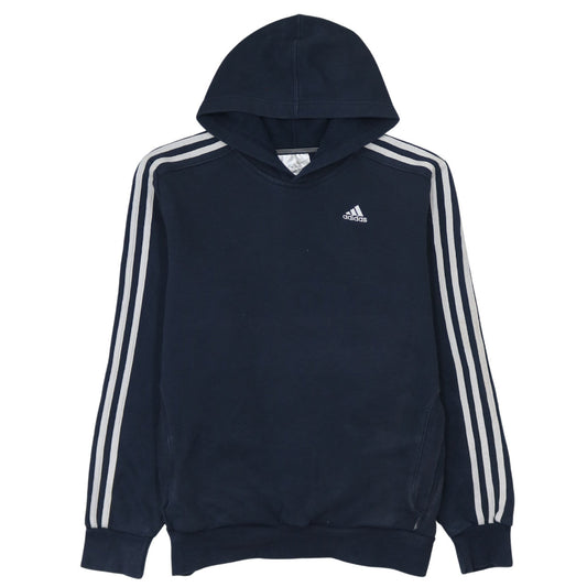 Mens UK Size L adidas Blue Pullover Hoodie