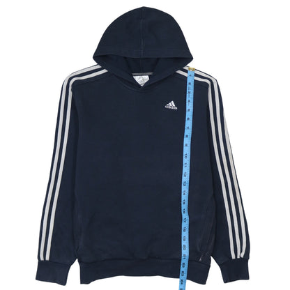Mens UK Size L adidas Blue Pullover Hoodie