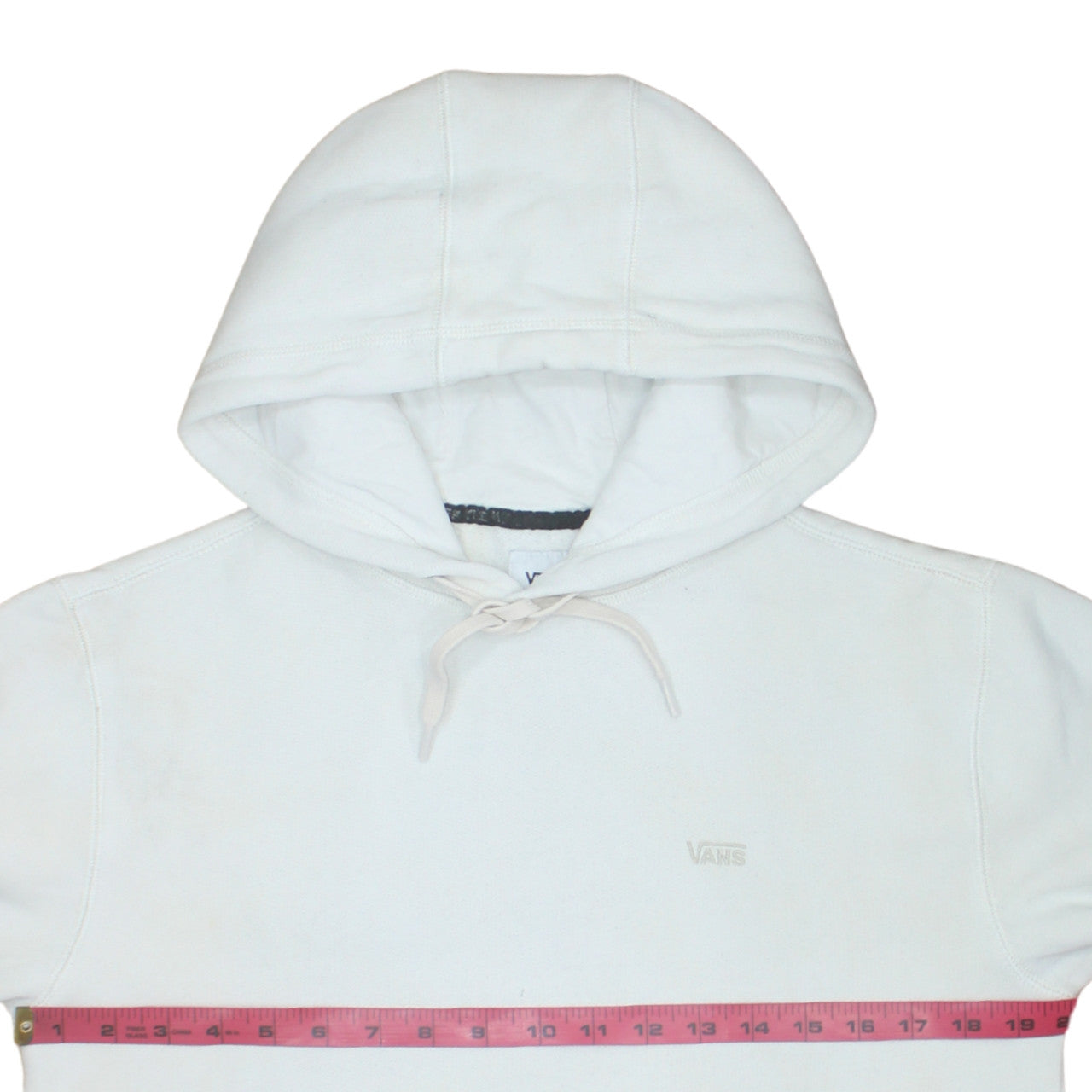 Mens UK Size S VANS White Pullover Hoodie