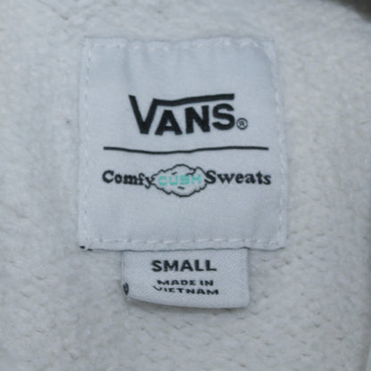 Mens UK Size S VANS White Pullover Hoodie