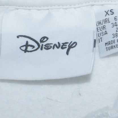 Womens UK Size XS Disney White Pullover Hoodie
