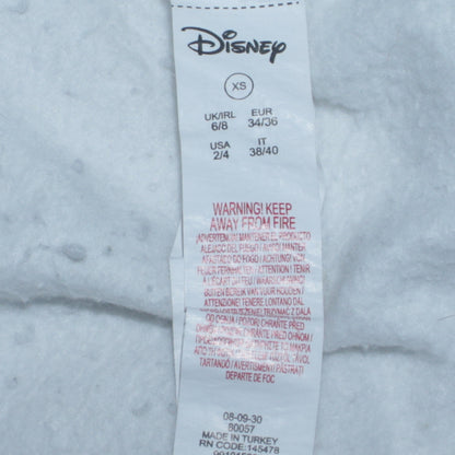 Womens UK Size XS Disney White Pullover Hoodie