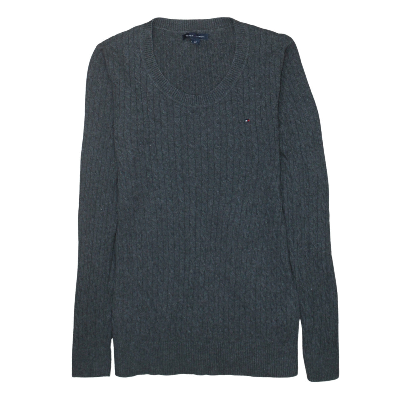 Womens UK Size S Tommy Hilfiger Grey Pullover Jumper