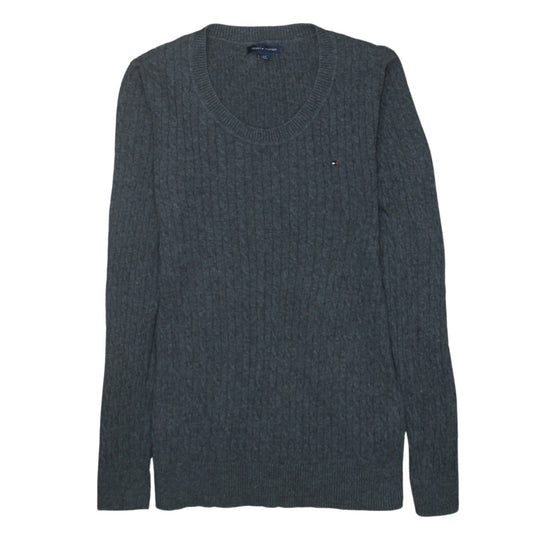 Womens UK Size S Tommy Hilfiger Grey Pullover Jumper
