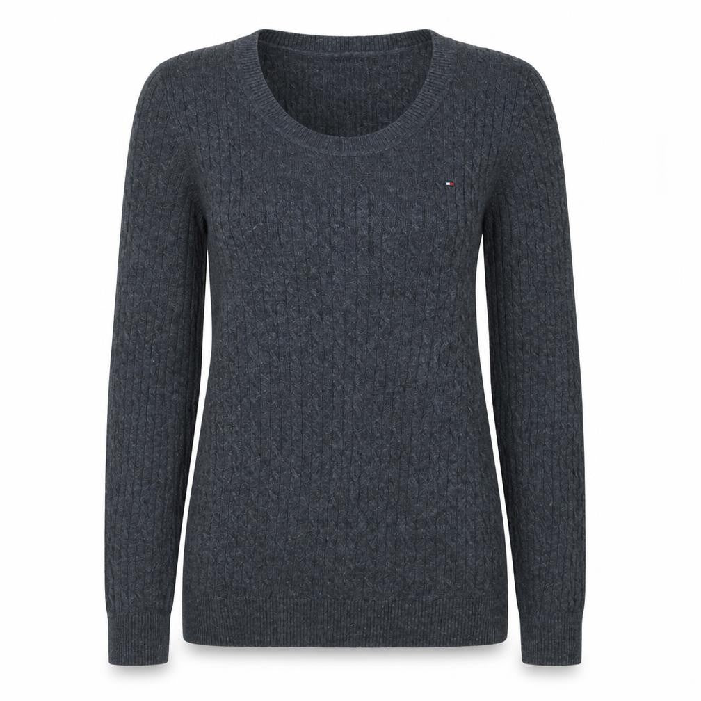 Womens UK Size S Tommy Hilfiger Grey Pullover Jumper