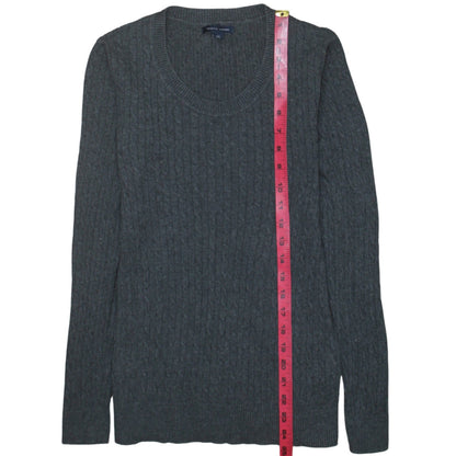 Womens UK Size S Tommy Hilfiger Grey Pullover Jumper