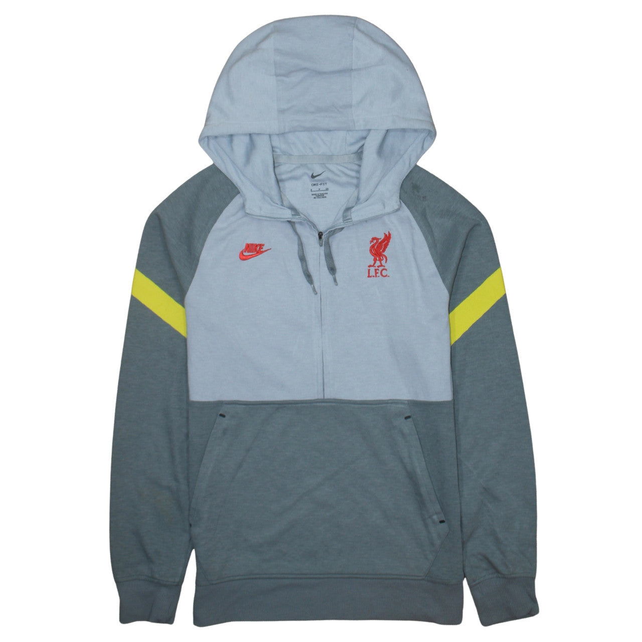 Mens UK Size S Nike Grey 1/2 Zip Hoodie