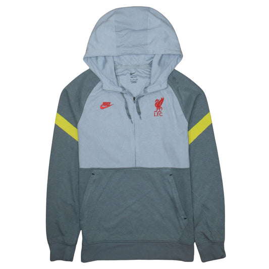 Mens UK Size S Nike Grey 1/2 Zip Hoodie