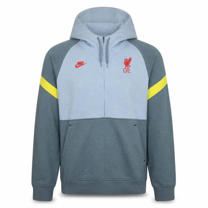 Mens UK Size S Nike Grey 1/2 Zip Hoodie