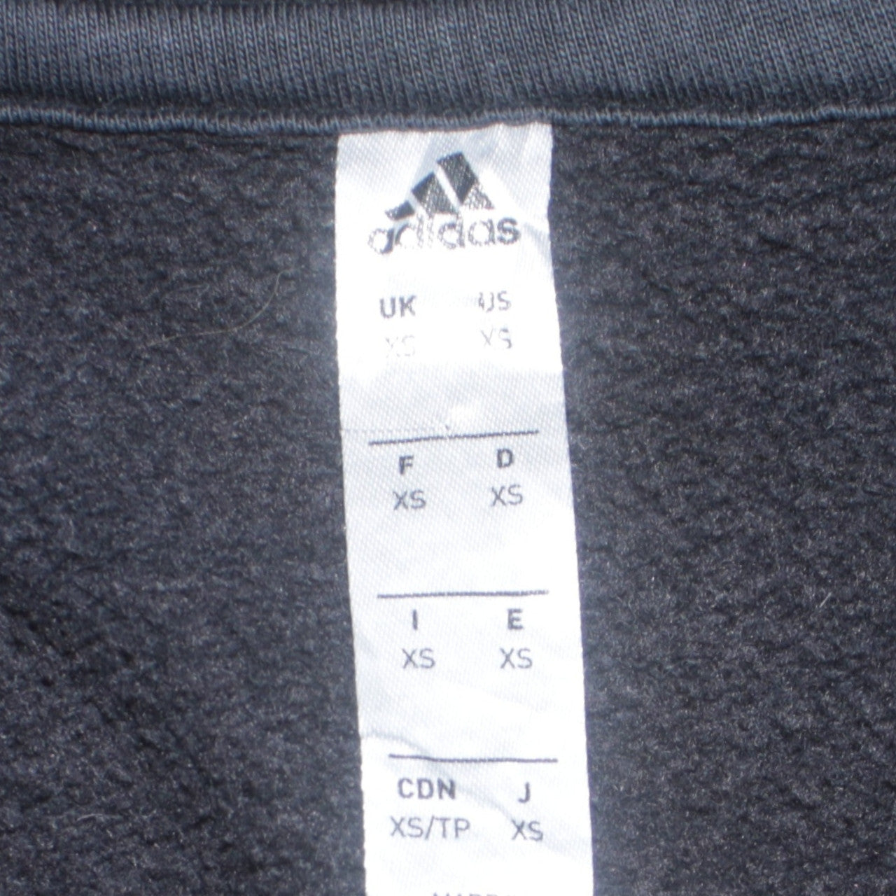 Mens UK Size XS adidas Black Pullover Hoodie