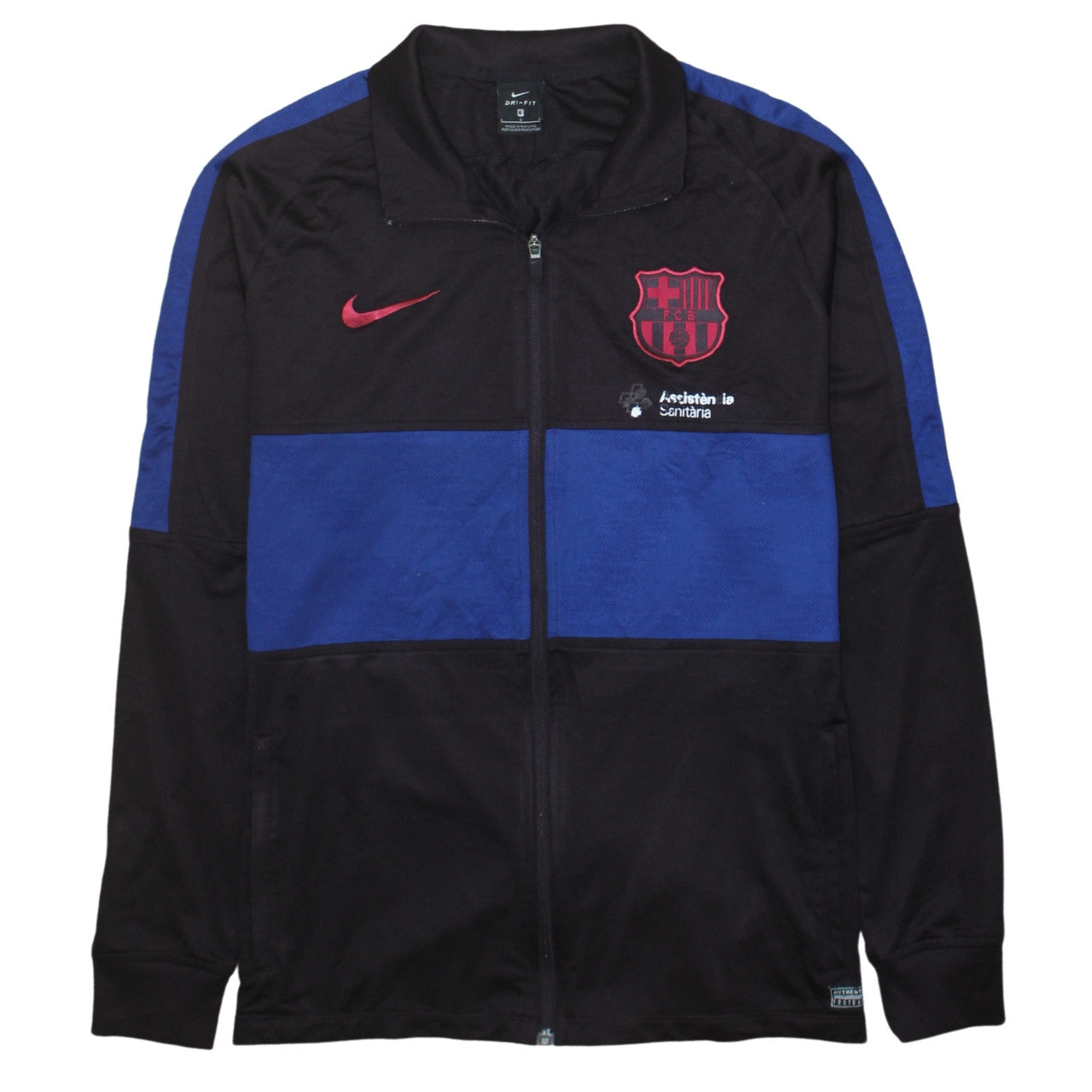Mens UK Size L Nike Blue Full Zip Sweatshirt