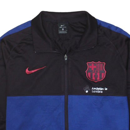Mens UK Size L Nike Blue Full Zip Sweatshirt