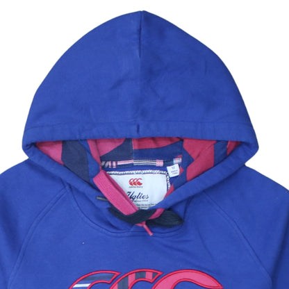 Womens UK Size 12 Canterbury Blue Pullover Hoodie
