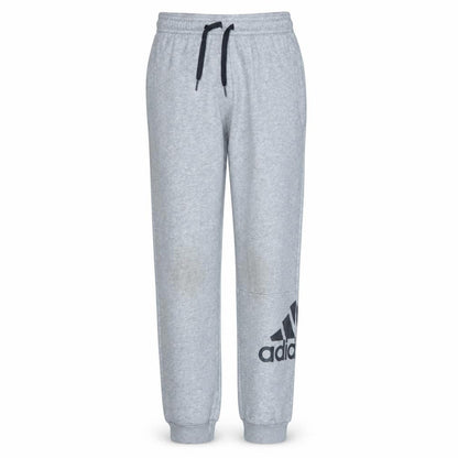 Adidas Boys Grey Jogger Sweatpants 11-12 Years Elastic Waist Activewear