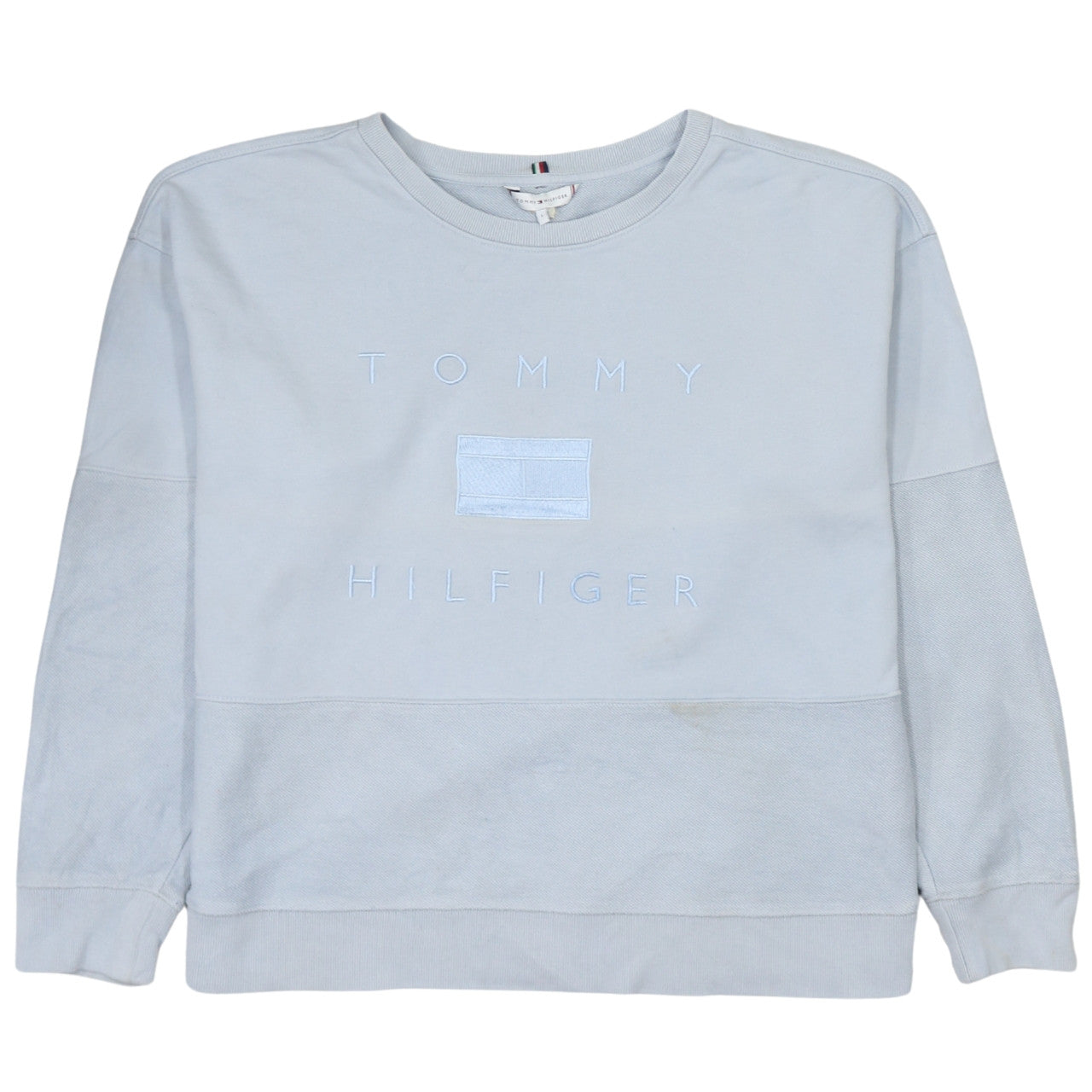 Mens UK Size L Tommy Hilfiger Grey Pullover Sweatshirt