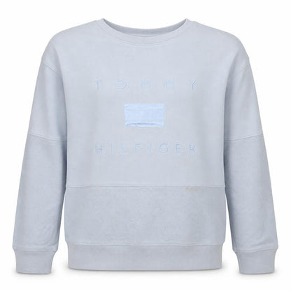 Mens UK Size L Tommy Hilfiger Grey Pullover Sweatshirt