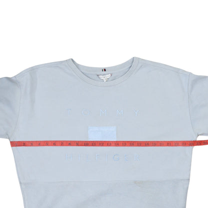 Mens UK Size L Tommy Hilfiger Grey Pullover Sweatshirt