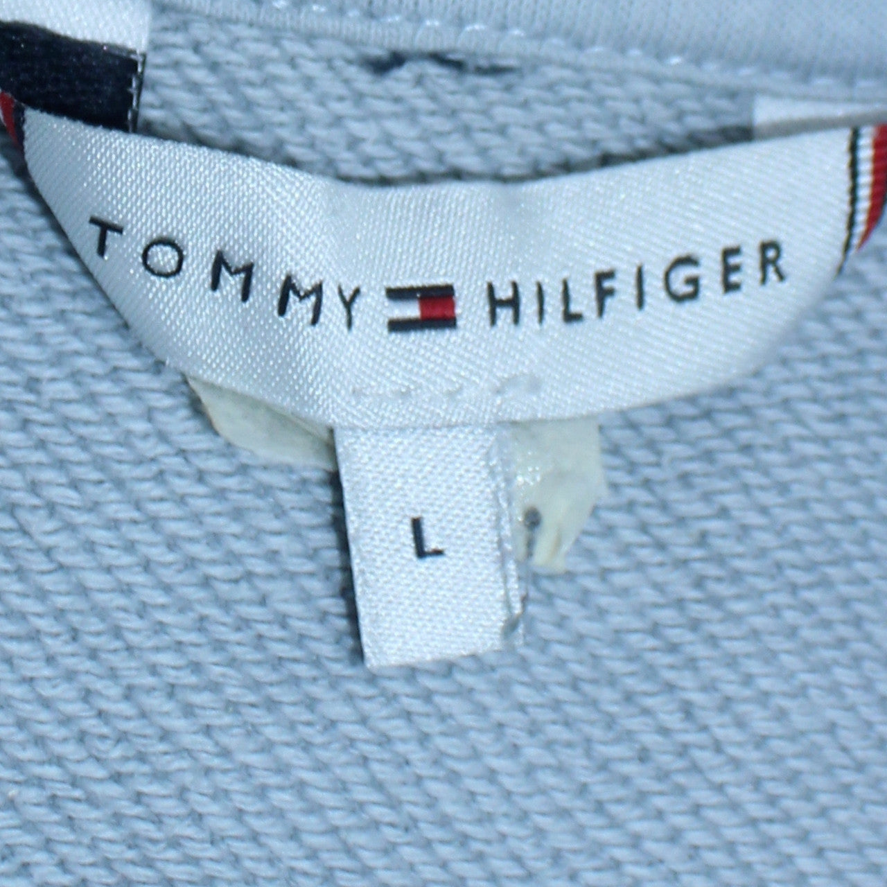 Mens UK Size L Tommy Hilfiger Grey Pullover Sweatshirt