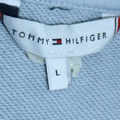 Mens UK Size L Tommy Hilfiger Grey Pullover Sweatshirt