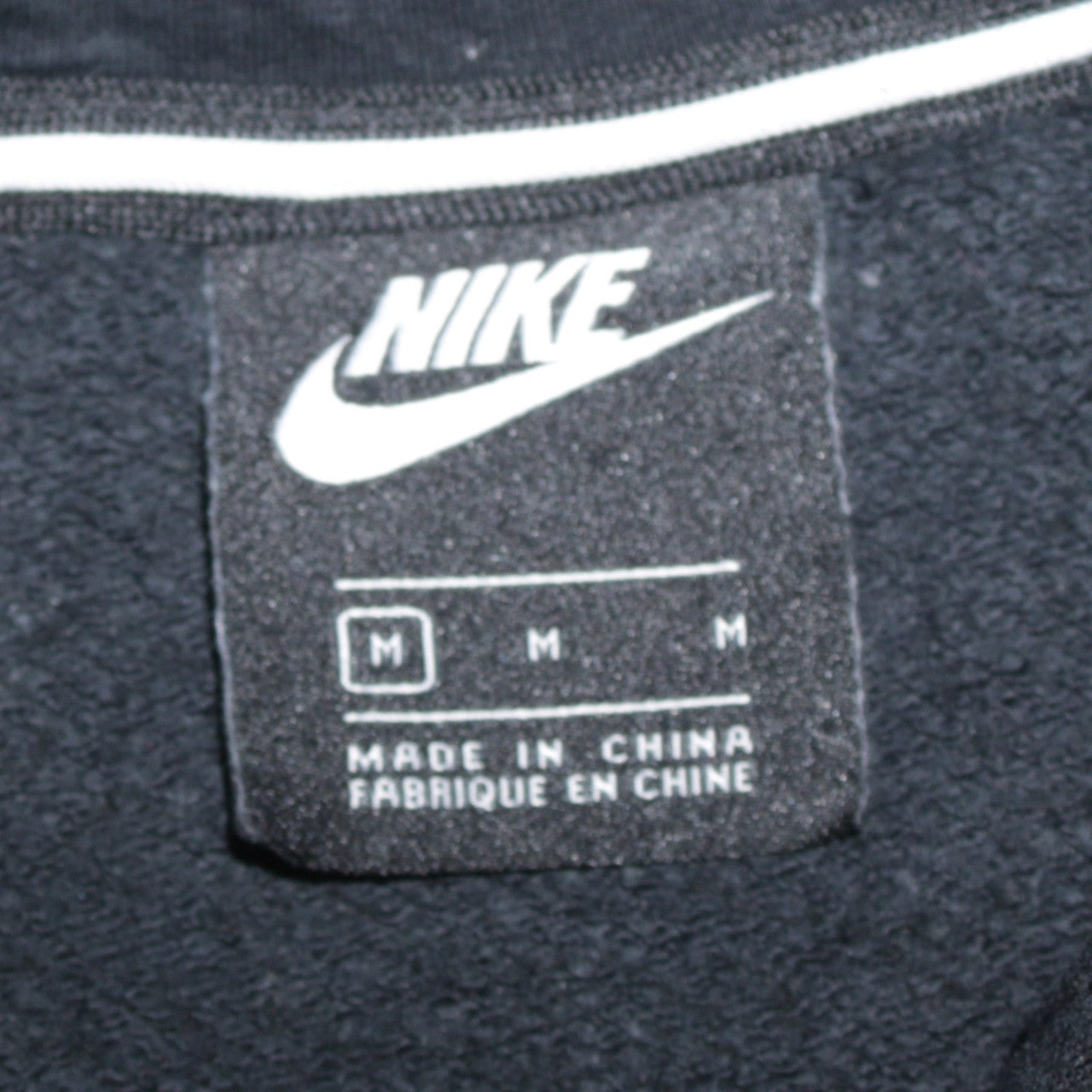 Mens UK Size M Nike Black Full Zip Hoodie